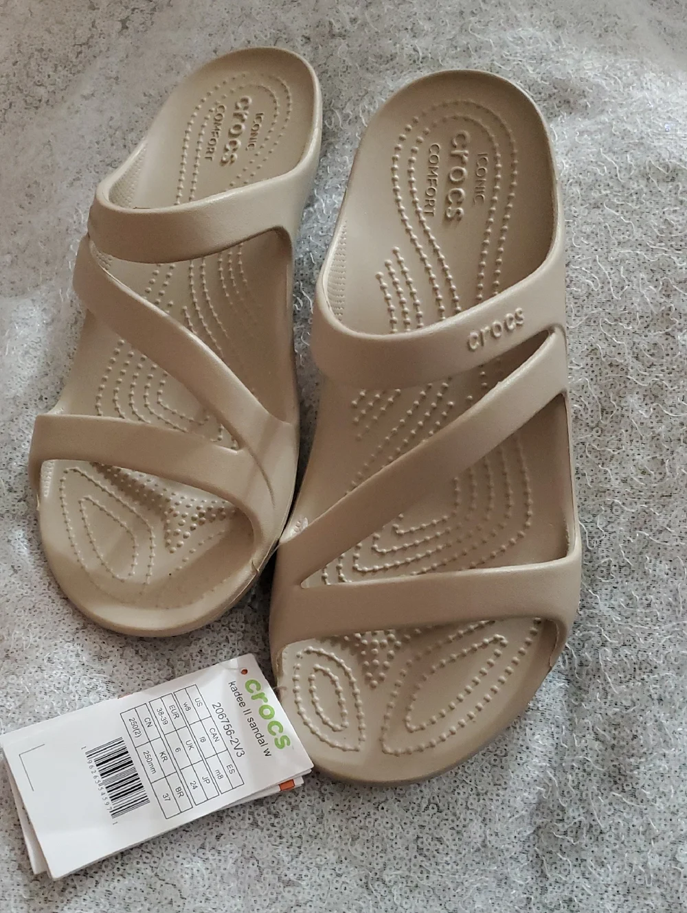 NWT CROCS Kadee II Sandals Women's - Size W8 - Cobblestone - Summer